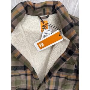 Timberland Men's Tartan Flannel Jacket with Sherpa Lining - Size: XL